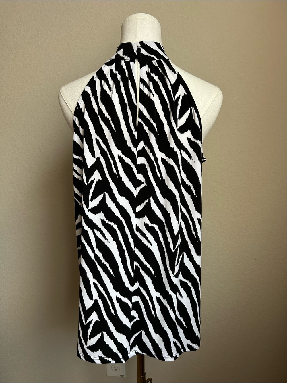 The Limited Black & White Zebra Dressy Halter - Picture 3 of 6